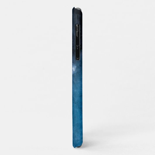 Dark Blue Abstrakt Art Foto Case-Mate iPhone Hülle (Hinten/Links)