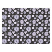 Dark Blue Abstrakt Blume Tischdecke (Vorderseite (Horizontal))