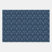 Dark Blue Abstrakt Diamonds Geschenkpapier Set (Vorderseite)