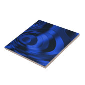 Dark Blue Abstrakt Keramik Tile Fliese (Seite)