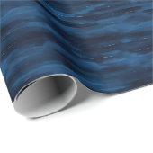 Dark Blue Abstrakt Lines Geschenkpapier (Rolleneckpunkt)