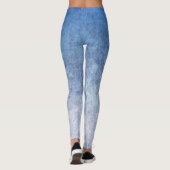 Dark Blue And Light Blue Mixed Color Leggings (Rückseite)