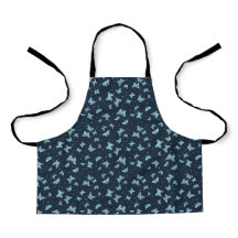 Dark blue aqua vintage butterfly motif pattern