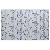Dark Blue ASL I Liebe Sie Gemusterte Stoffe (Fat Quarter (45,7 x 55,9 cm))