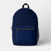 Dark Blue Backpack  Bedruckter Rucksack (Vorderseite)
