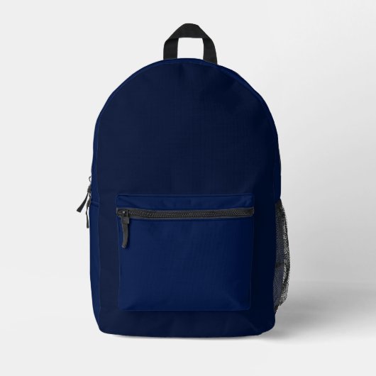 Dark Blue Backpack  Bedruckter Rucksack (Vorderseite)