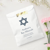 Dark Blue Bar Mitzvah Personalisiert Geschenktütchen (Versiegelt)