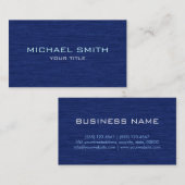 Dark Blue Beruflich Modern Business Card Visitenkarte (Vorne/Hinten)