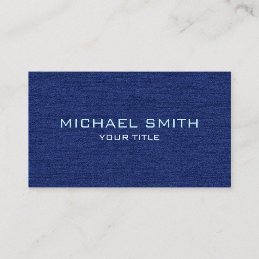 Dark Blue Beruflich Modern Business Card Visitenkarte (Vorderseite)