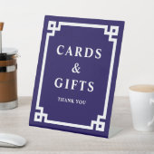 Dark Blue Bold; griechische Schlüsselkarten und Ge Sockelschild (In SItu)