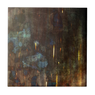 Dark Blue Brown Abstrakt Fliese