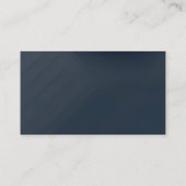 Dark Blue Builder Contractor Developer Visitenkarte (Rückseite)