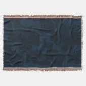 Dark Blue Camo Abstract Decke (Vorderseite)