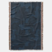Dark Blue Camo Abstract Decke (Vorderseite Vertikal)