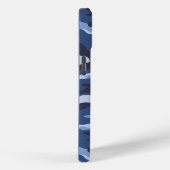 Dark Blue Camouflage Pattern Case-Mate iPhone Hülle (Rückseite / Rechts)