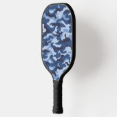 Dark Blue Camouflage Pattern Pickleball Schläger (Links)