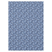 Dark Blue Camouflage Pattern Tischdecke (Vorderseite)
