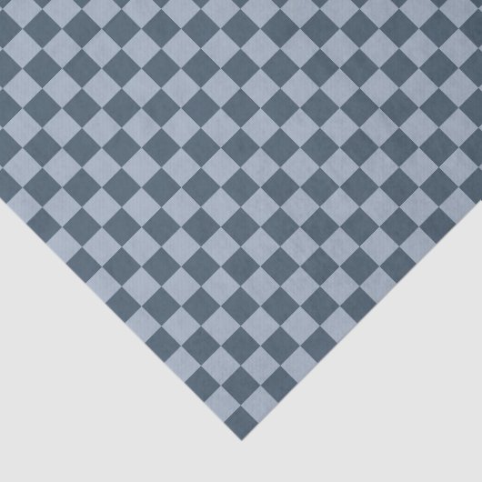 Dark Blue Checker Checkerboard Checkered 00s 90s Seidenpapier (Ausschnitt)