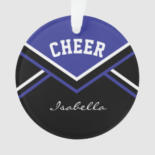 Dark Blue Cheerleader 📣 💖 Cheerleader Ornament