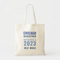 Dark Blue Chicago Marathon Custom Text