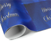 Dark Blue Christmas Geschenkpapier (Rolleneckpunkt)