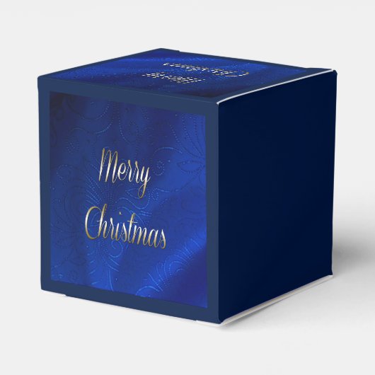 Dark Blue Christmas Geschenkschachtel (Rückseite)