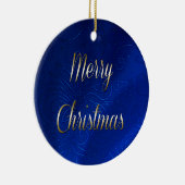 Dark Blue Christmas Keramik Ornament (Rechts)