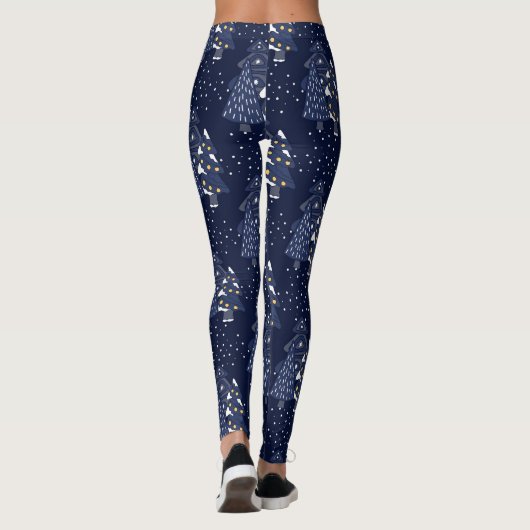 DARK BLUE CHRISTMAS WINTERWALDMONOGRAMM LEGGINGS (Rückseite)
