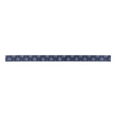 DARK BLUE CHRISTMAS WINTERWALDMONOGRAMM SATINBAND (Vorderseite)