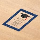 Dark Blue Class of 20XX Graduation Party Acryleinladungen (Ablage )
