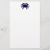 Dark Blue Crab Briefpapier (Vorderseite)