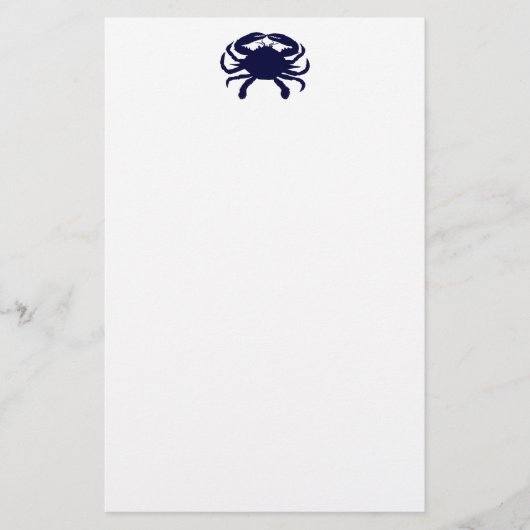 Dark Blue Crab Briefpapier (Vorderseite)
