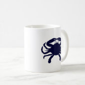 Dark Blue Crab Kaffeetasse (VorderseiteRechts)