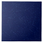 Dark Blue Crackle Glaze Navy Cobalt Dedham Delft Fliese (Vorderseite)