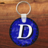 Dark Blue D Schlüsselanhänger (Vorderseite)
