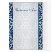 Dark blue Damask Menu (Innen (Links))