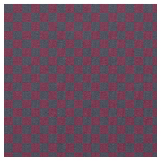 Dark Blue Dark Magenta Karos Stoff (Nahaufnahme)