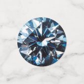 Dark Blue Diamond Muster Konfetti (Klein Vorderseite)