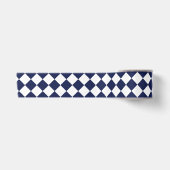 Dark Blue Diamond Muster Satinband (Vorderseite)