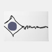 Dark Blue Dot Broken Kite Fußmatte (Vorderseite)