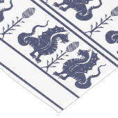 Dark Blue Dragons Table Runner Großer Tischläufer (Ecke)