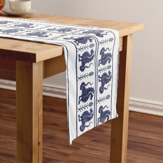 Dark Blue Dragons Table Runner Großer Tischläufer (Beispiel)