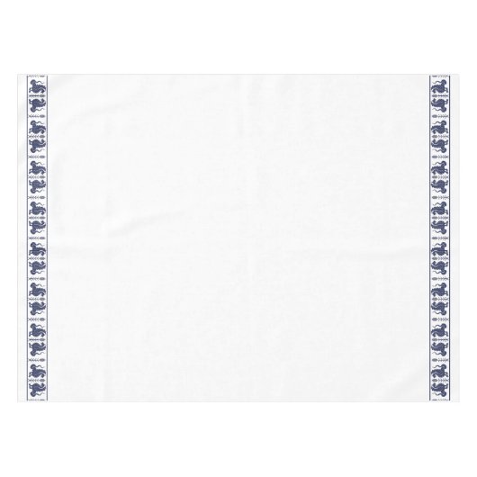 Dark Blue Dragons Tablecloth Tischdecke (Vorderseite (Horizontal))