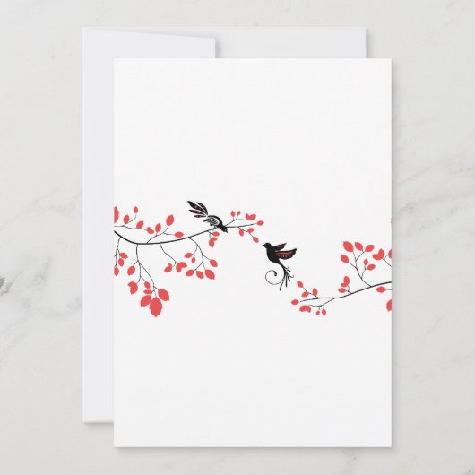 Dark Blue Elegant Spring Weddings Custom Einladung (Rückseite)