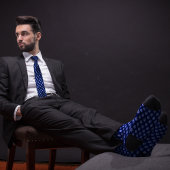 Dark Blue Ethereum Crypto Coin Krawatte