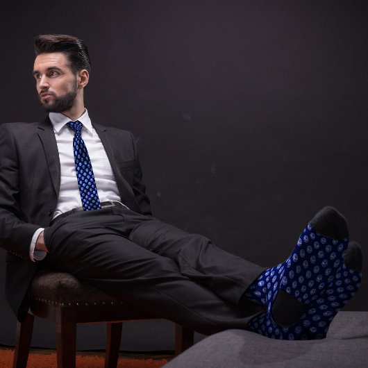 Dark Blue Ethereum Crypto Coin Krawatte