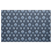 Dark Blue Floral Damask Stoff (Fat Quarter (45,7 x 55,9 cm))