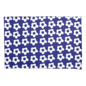 Dark Blue Floral Pillow Case Kissenbezug (Vorderseite)