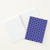 Dark Blue Floral Spiral Notebook Notizblock (Innenseite)