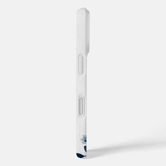 Dark Blue Flowers Case-Mate iPhone Hülle (Rückseite / Rechts)